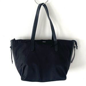 Botkier Women's Black Polyester Tote Bag Leather Triming Handles